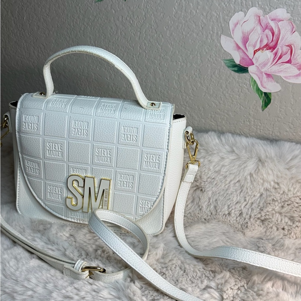 Steve Madden White Crossbody Bag